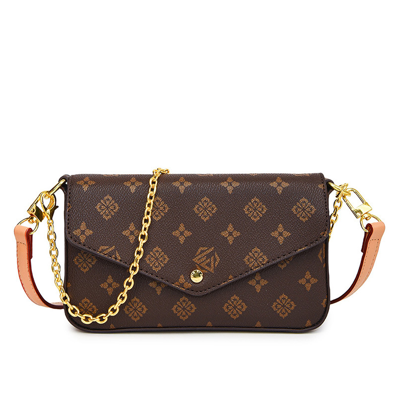 Women Bags 2026 Trends - กระเป๋าสะพายข้างพิมพ์ลายบล็อกสีสำหรับผู้หญิง 2026 ใหม่ กระเป๋าสะพายโซ่แบบมินิมอล กระเป๋าถือสำหรับเดินทางประจำวัน