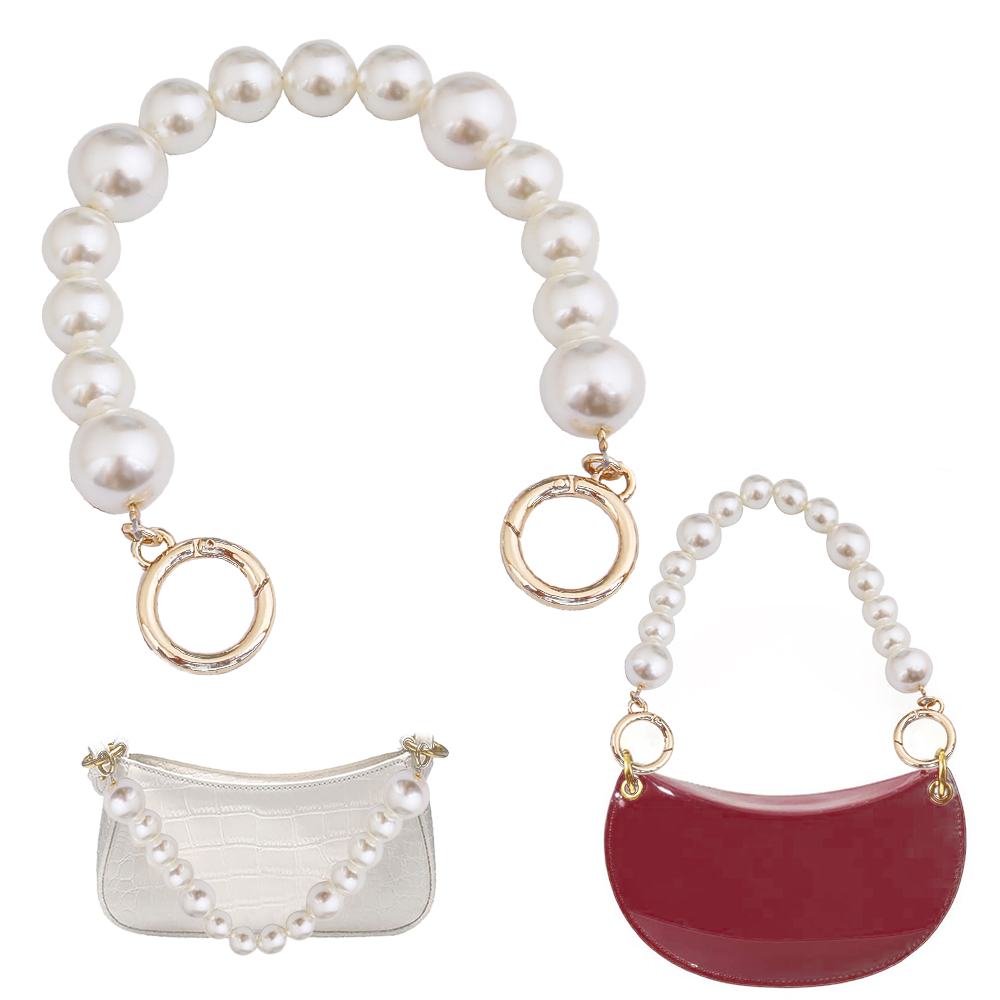 Women Bags Golden - ใหม่ลูกปัดมุก Handle สั้นกระเป๋าถือโซ่เปลี่ยนโซ่สีทองสำหรับกระเป๋ากระเป๋าผู้หญิง