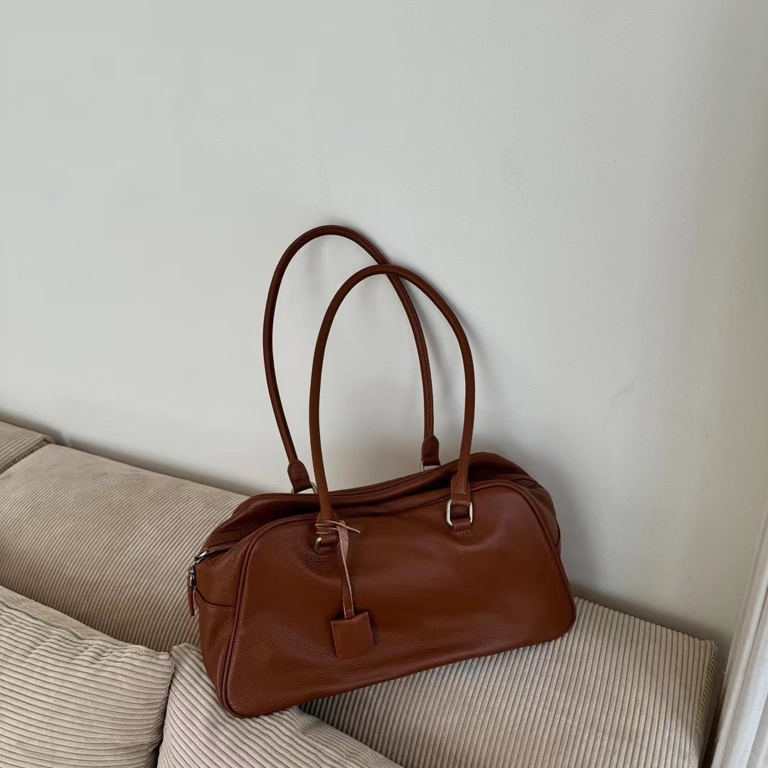 Women Bags Premium Brands - FIRMRANCH Niche แบรนด์อินเทรนด์พรีเมี่ยมชั้นหนังวัวอารมณ์ความจุขนาดใหญ่หญิงไหล่เดี่ยวรักแร้กระเป๋ากระเป๋าหรูหรา