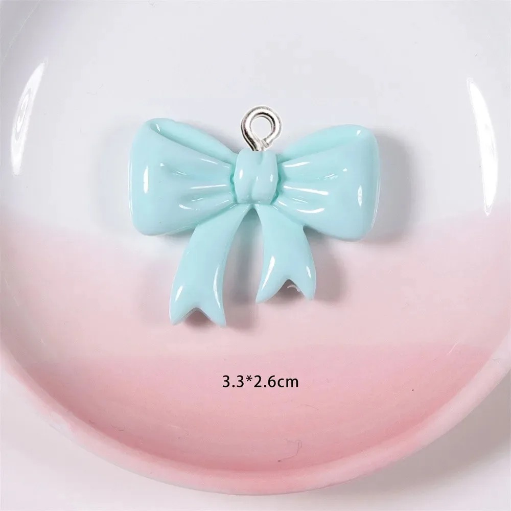 10 ชิ้น ชาร์มเรซิ่นรูปโบว์สีลู - Women Bags Handmade บทวิจารณ์และราคา