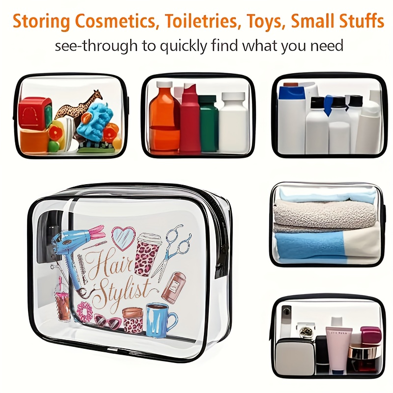 กระเป๋าใส่เครื่องสำอางแบบใส 1  - Women Bags For Airport บทวิจารณ์และราคา