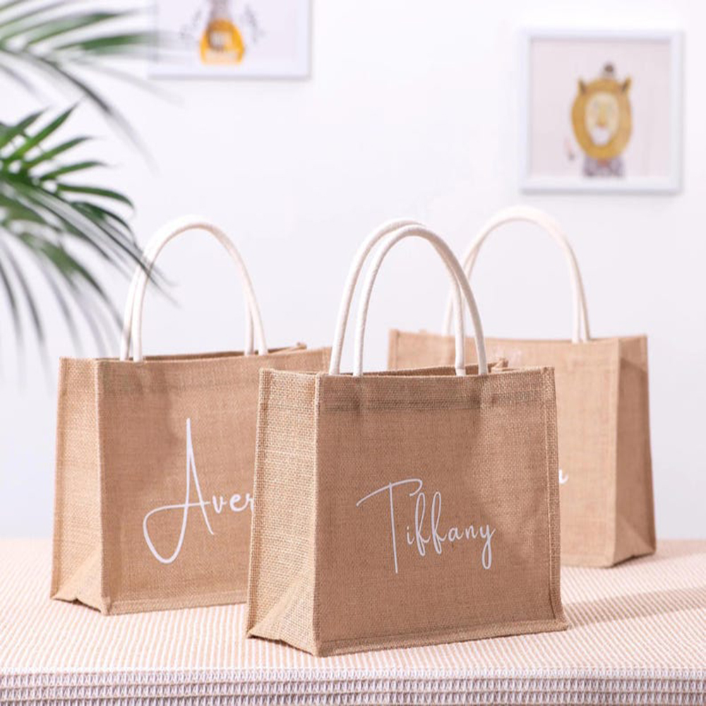 กระเป๋าชายหาดแบบกำหนดเองได้ กร - Women Bags Jute บทวิจารณ์และราคา