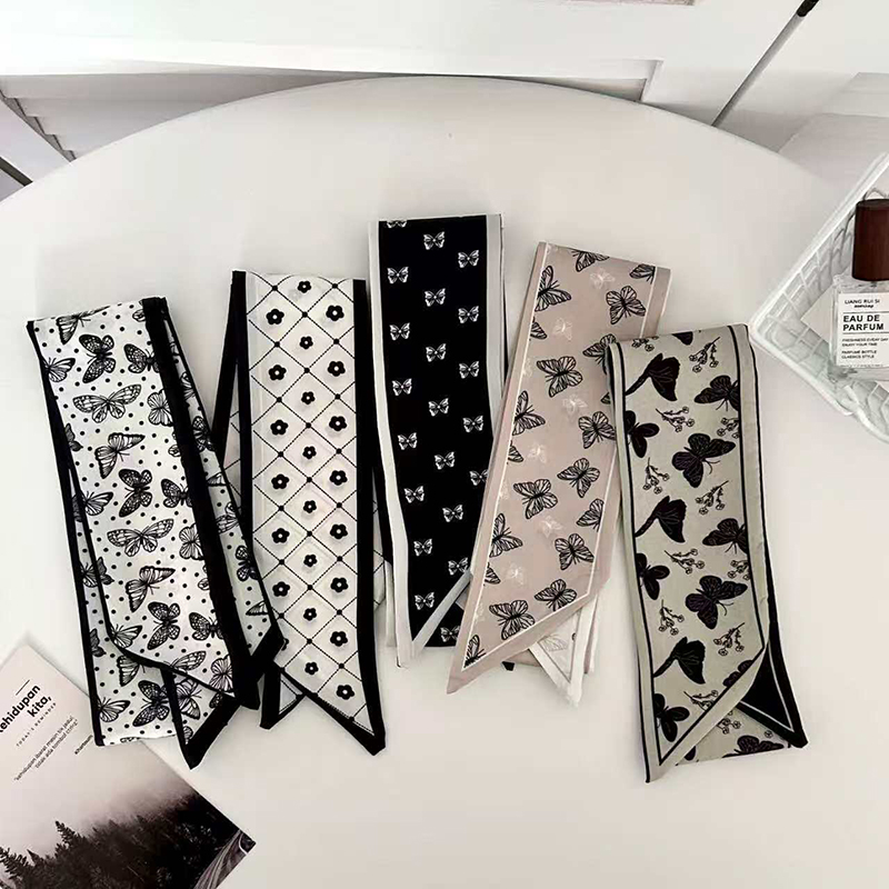 ผ้าพันคอไหมขนาดเล็ก ลายผีเสื้อ - Women Bags Online บทวิจารณ์และราคา
