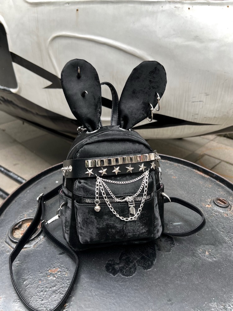 กระเป๋าเป้สะพายหลังสไตล์พังก์ด - Women Bags Handmade บทวิจารณ์และราคา