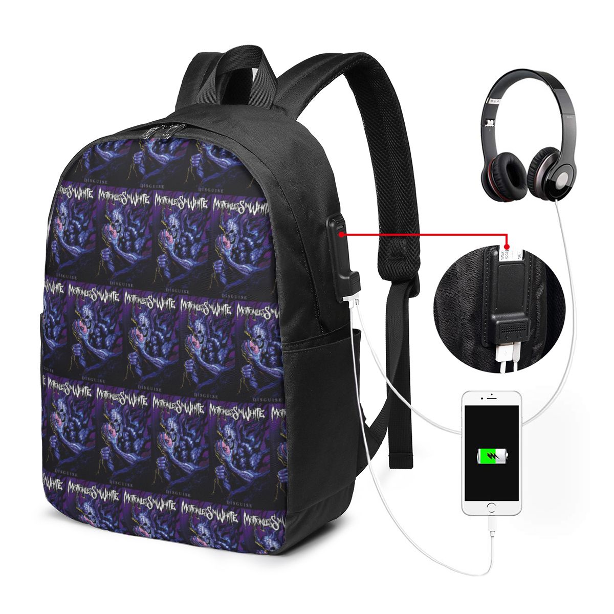 กระเป๋าเป้สะพายหลังสีขาว Motio - Women Bags For Travel บทวิจารณ์และราคา