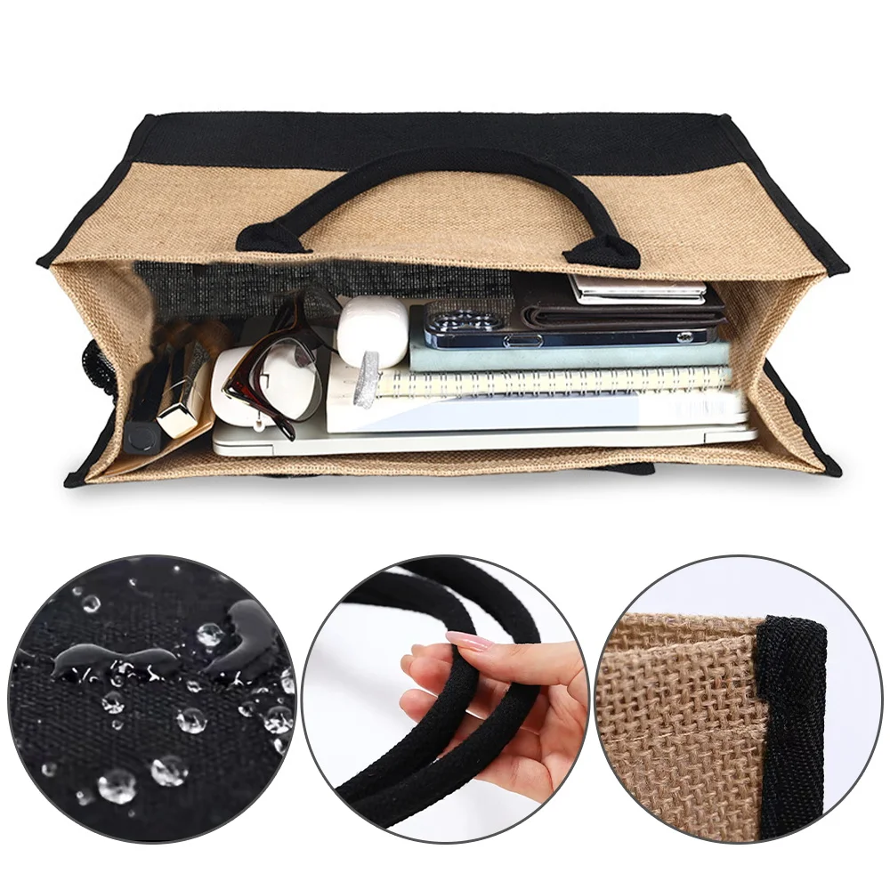 กระเป๋าช้อปปิ้งผ้าปอกระเจา กระ - Women Bags Jute บทวิจารณ์และราคา