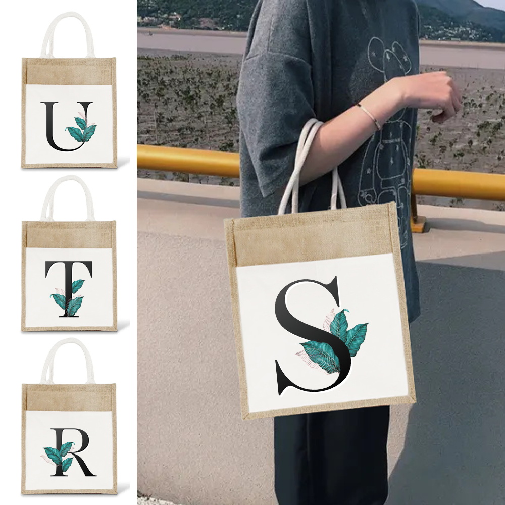 กระเป๋าผ้ากระสอบป่านแบบวินเทจ  - Women Bags Jute บทวิจารณ์และราคา