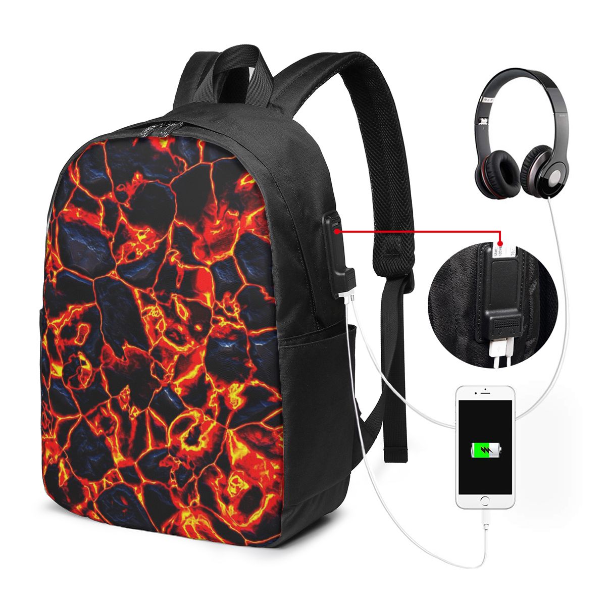 กระเป๋าเป้สะพายหลังลายภูเขาไฟล - Women Bags For Travel บทวิจารณ์และราคา