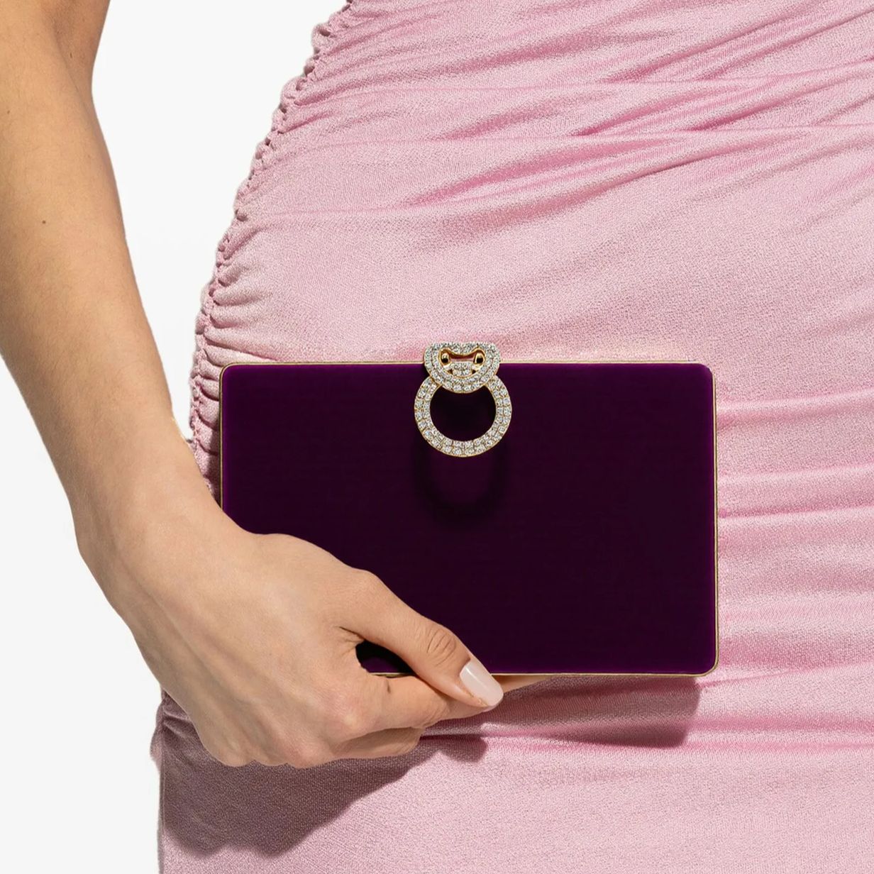 กระเป๋าคลัทช์ผู้หญิงกำมะหยี่ ป - Women Bags Golden บทวิจารณ์และราคา