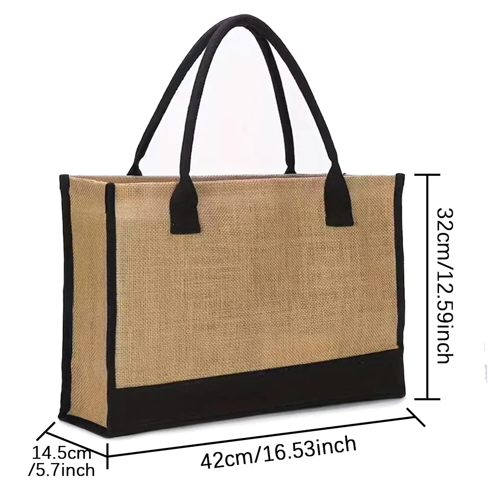 กระเป๋าโท้ทแฟชั่น กระเป๋าผ้าปอ - Women Bags Jute บทวิจารณ์และราคา