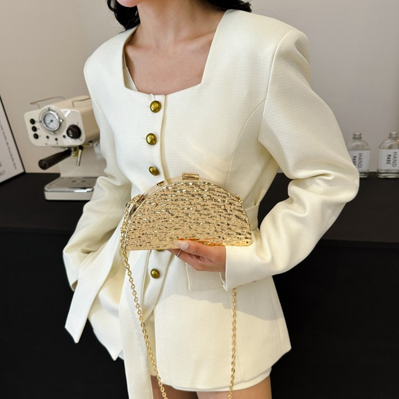 Luxury Golden Eveningกระเป๋าสํ - Women Bags Golden บทวิจารณ์และราคา