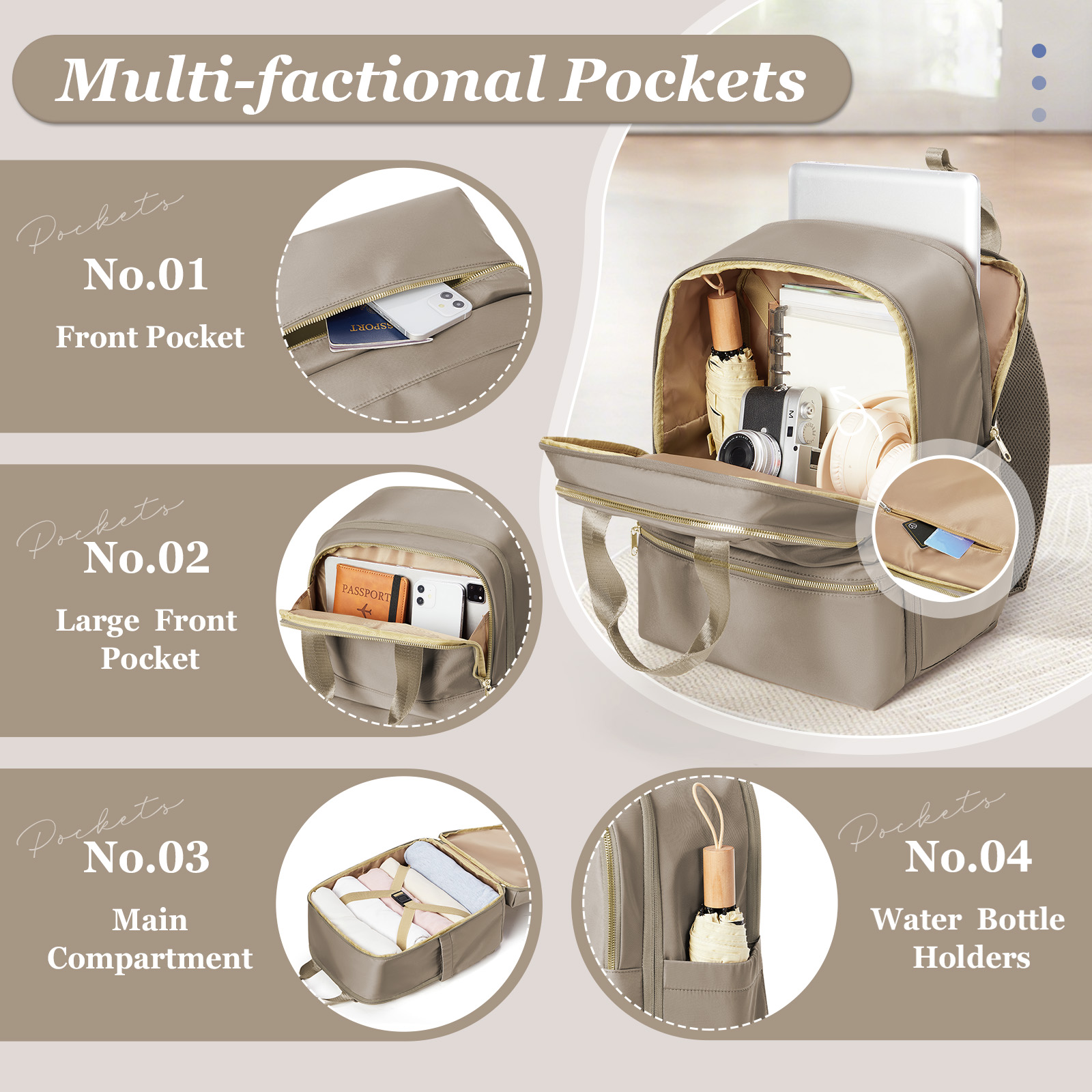 กระเป๋าเป้เดินทางริยาเนียร์ 40 - Women Bags Casual บทวิจารณ์และราคา