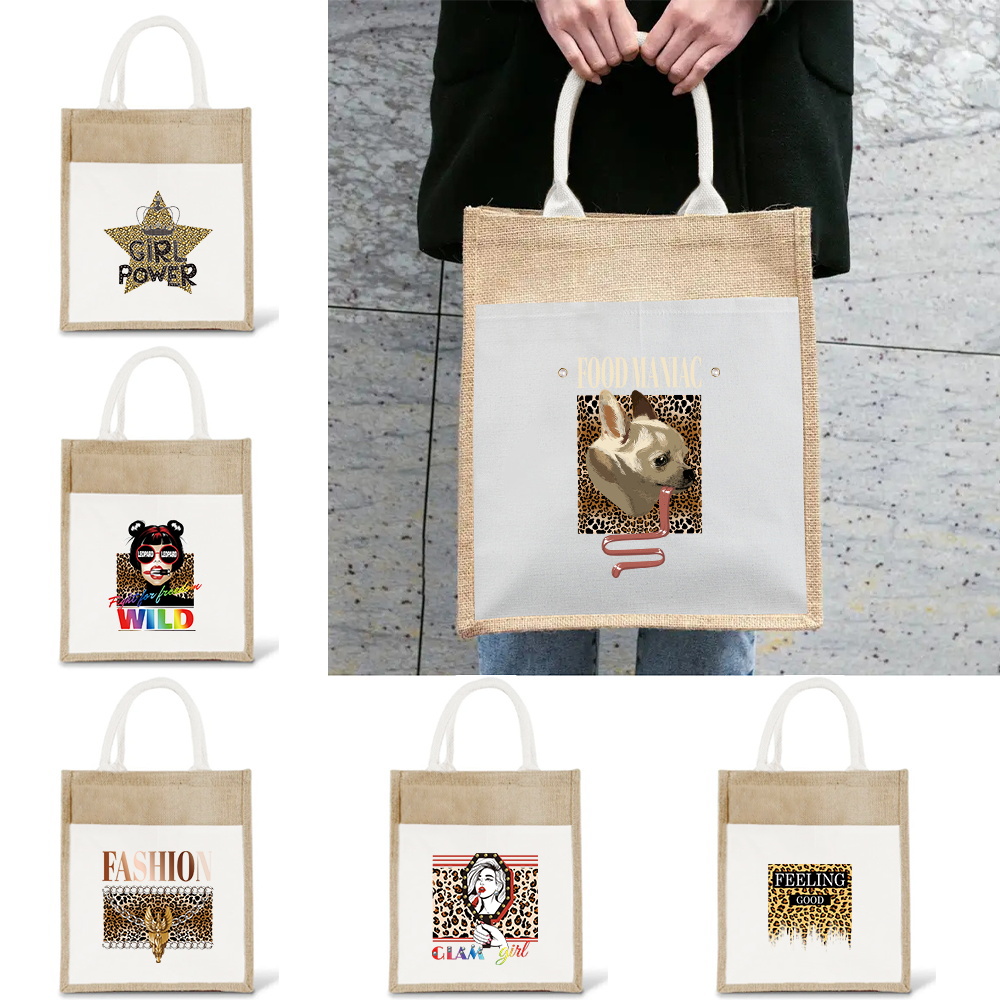 กระเป๋าช้อปปิ้งแบบพกพา กระเป๋า - Women Bags Jute บทวิจารณ์และราคา