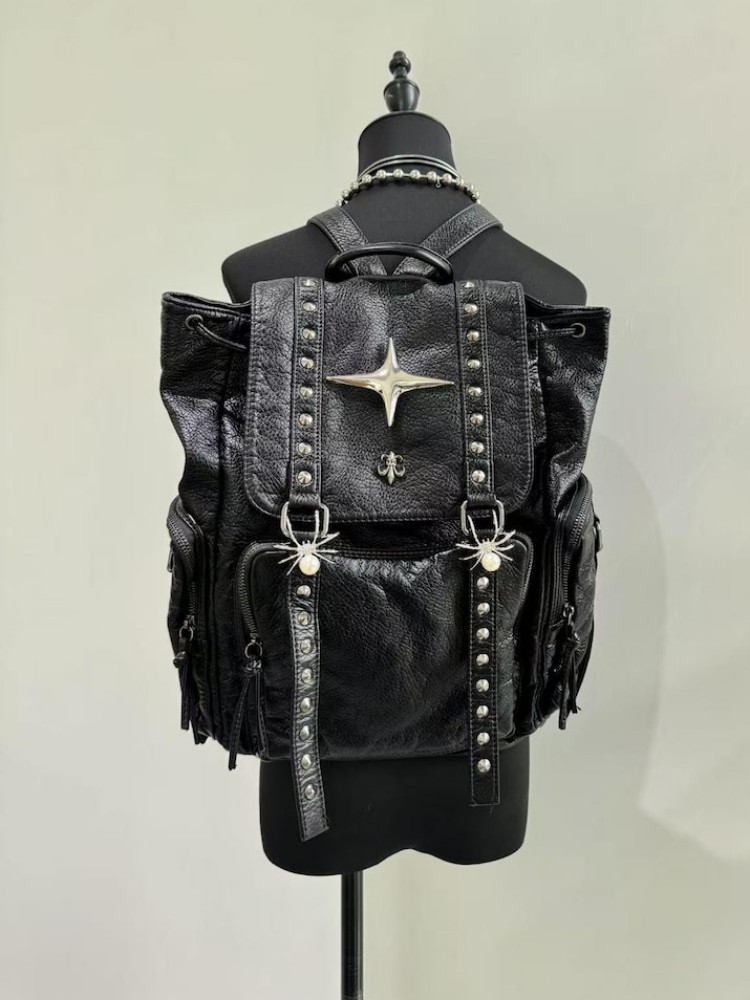 โกธิคพังค์กระเป๋าสะพายหนัง PU  - Women'S Vegan Bags บทวิจารณ์และราคา