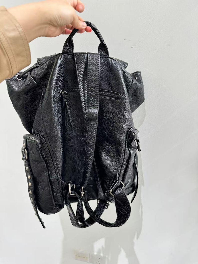 โกธิคพังค์กระเป๋าสะพายหนัง PU  - Women'S Vegan Bags บทวิจารณ์และราคา