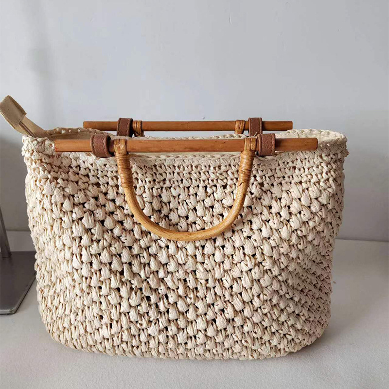 กระเป๋าถือกระเป๋าฟางทำด้วยมือเ - Women Bags Handmade บทวิจารณ์และราคา