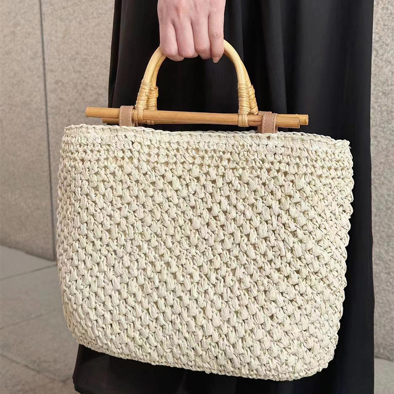 กระเป๋าถือกระเป๋าฟางทำด้วยมือเ - Women Bags Handmade บทวิจารณ์และราคา