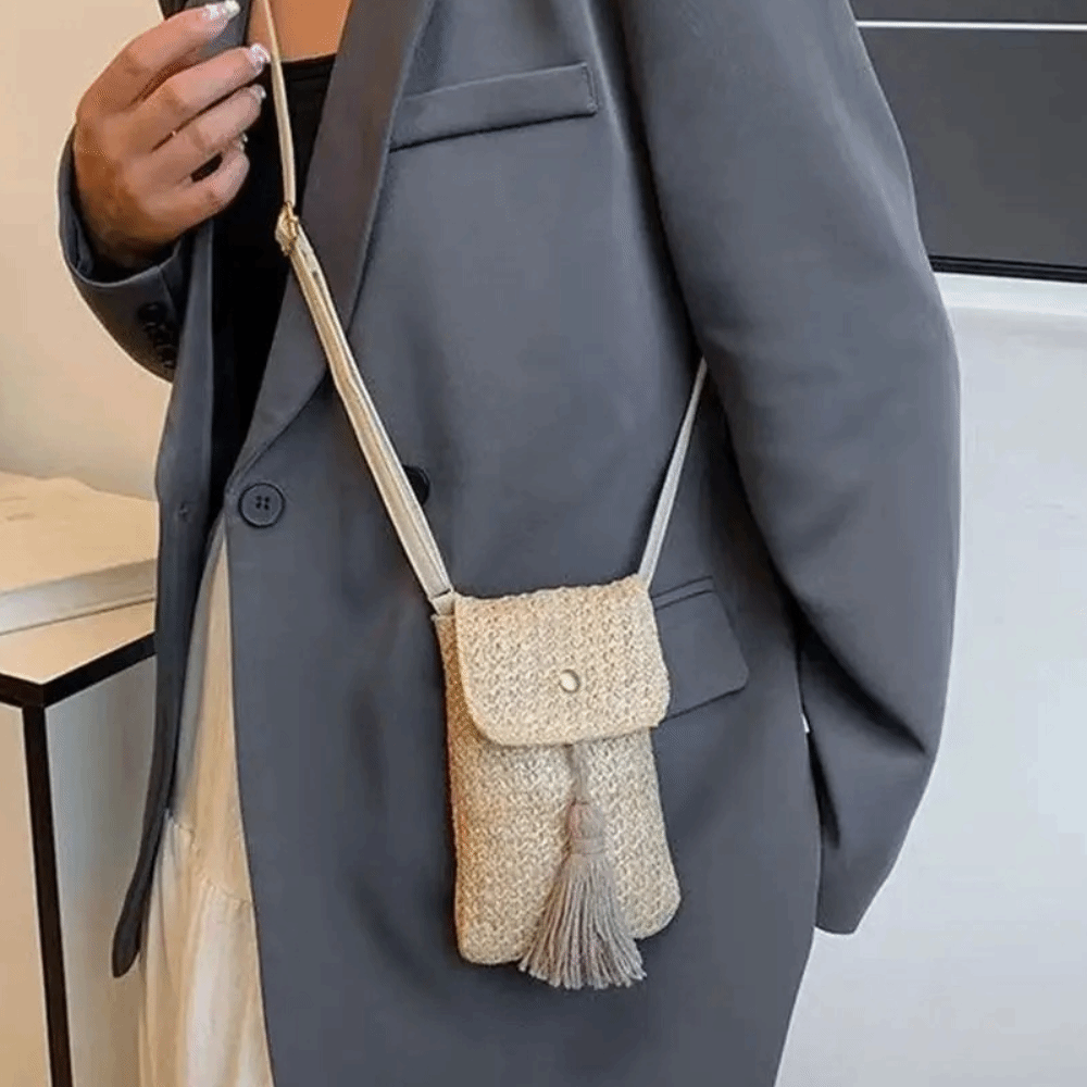 กระเป๋าถือสานฟางแบบพกพา พู่ห้อ - Women Bags Handmade บทวิจารณ์และราคา