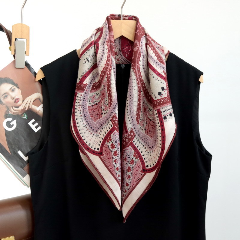 ผ้าพันคอไหมพิมพ์ลายเพสลีย์ขนาด - Women Bags Handmade บทวิจารณ์และราคา