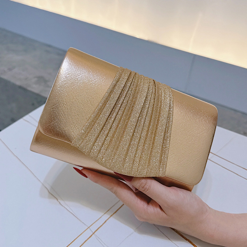 Golden กระเป๋าคลัทช์เย็นขนาดเล - Women Bags Golden บทวิจารณ์และราคา