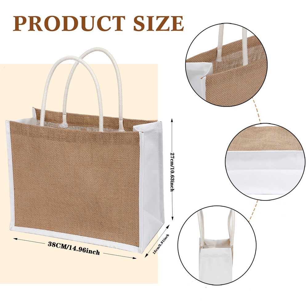 คุณเป็นแม่ที่ยิ่งใหญ่และเป็นคุ - Women Bags Jute บทวิจารณ์และราคา