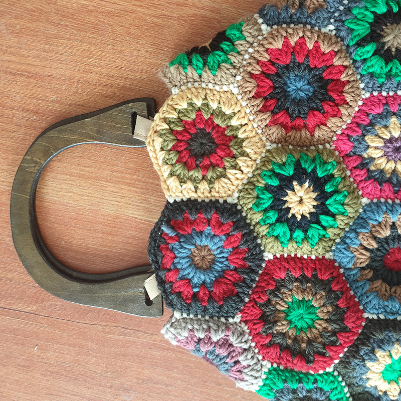 กระเป๋าถือโครเชต์ลาย Granny Sq - Women'S Vegan Bags บทวิจารณ์และราคา